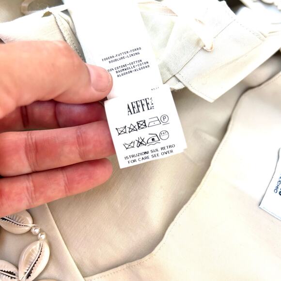 Moschino Vintage Cheap And Chic Shell Mini Dress Cream 90s Y2K 42 US 8 Archival - Picture 11 of 11